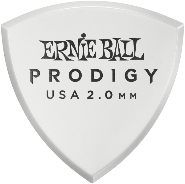 Ernie Ball 9338 Prodigy Large Shield Plektren, 2.00mm, 6 Stück